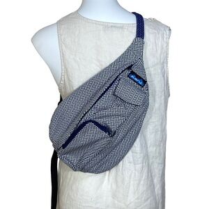 Kavu Blue and White Crossbody Bag